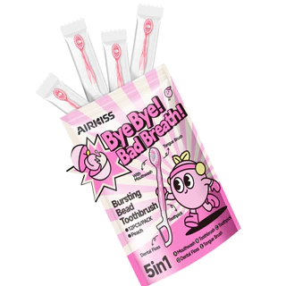 AIRKISS แคปซูลแปรงสีไหมขัดฟัน & แปรงสีฟันและไม้จิ้มฟัน & แปรงลิ้น & น้ํายาบ้วนปาก 5 in1