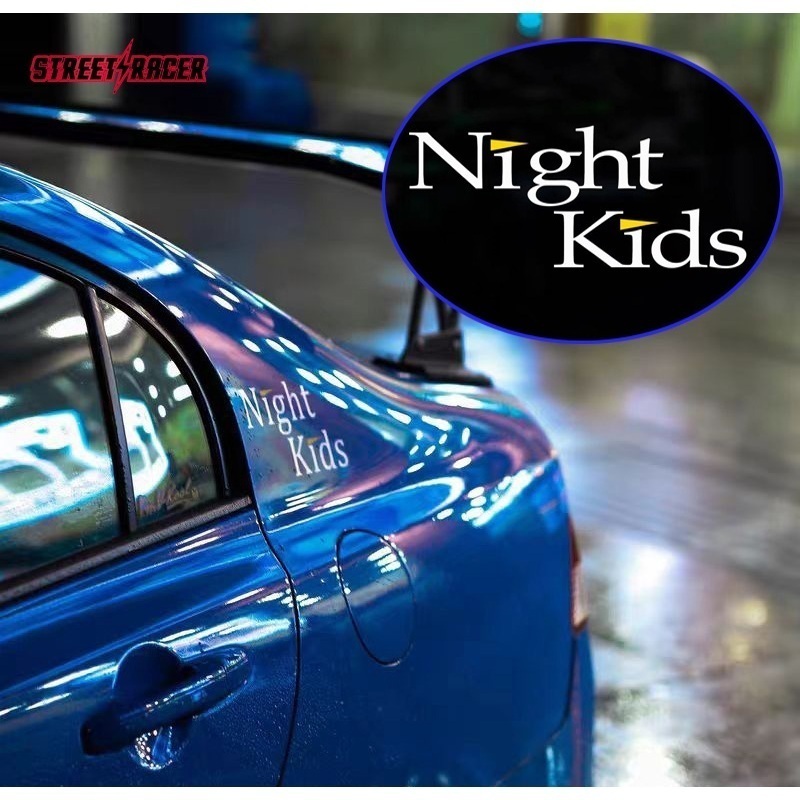 Initial D Nightkids JDM สติกเกอร์สะท้อนแสงหน้าต่างกันน้ํารถสติกเกอร์