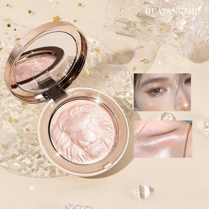 HUATANGZHU ไฮไลท์พาวเดอร์ ร่องน้ำตากระจ่างใส ให้สีแวววาว ติดทนนาน