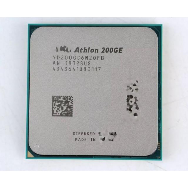ใช้ Athlon 200GE X2 200GE 3.2 GHz Dual-Core Quad-Thread CPU โปรเซสเซอร์ YD200GC6M2OFB / YD20GGC6M2OF