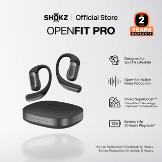 [NEW] SHOKZ OpenFit Pro ระบบลดเสียงรบกวนแบบ Open-Ear เพื่อความคมชัดที่เหนือชั้น | เพลิดเพลินต่อเนื่องสูงสุด 50 ชั่วโมง | การโทรที่คมชัดด้วยระบบ AI อัจฉริยะ