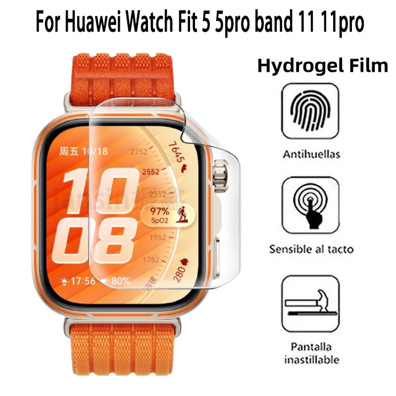 ฟิล์ม สำหรับ huawei fit 5 5pro band 11 11Pro watch fit 4 Pro 4 fit 3 tpu ฟิล์มกันรอย สำหรับ huawei band 11 Pro Film