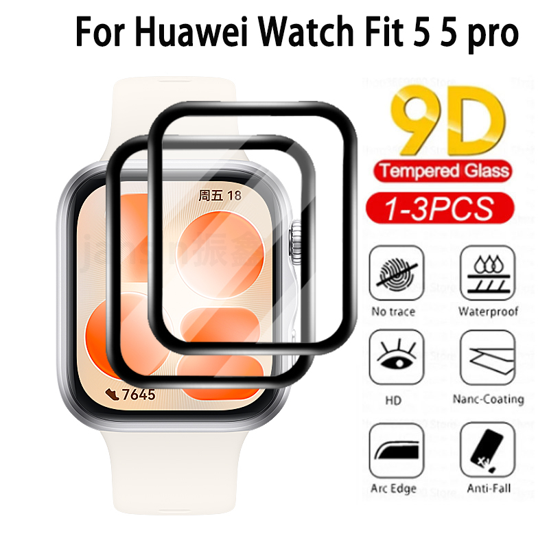 ฟิล์มกันรอยหน้าจอ 9D นิ่ม โค้ง สําหรับ Huawei Watch Fit 5 5pro 4 pro 4 Smartwatch ฟิล์มกันรอยขีดข่วน