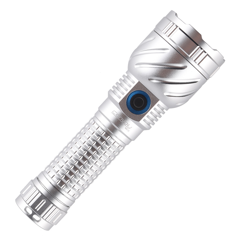 Convoy M21E สีเงิน SFT40 XHP70.3Hi LHP73B 21700 ไฟฉาย