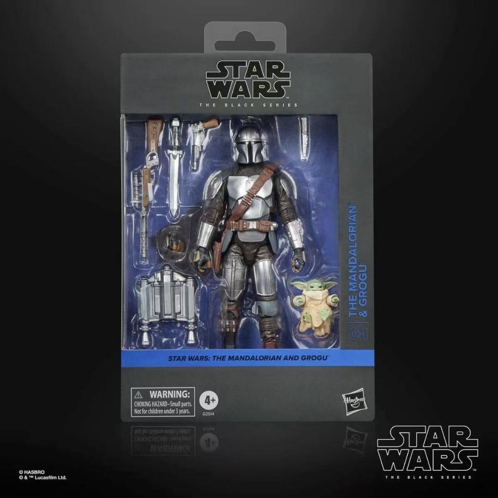Hasbro Star Wars 6" Action Figure The Mandalorian & Grogu (เวอร์ชั่นภาพยนตร์ / The Mandalorian & Grogu) Deluxe Set
