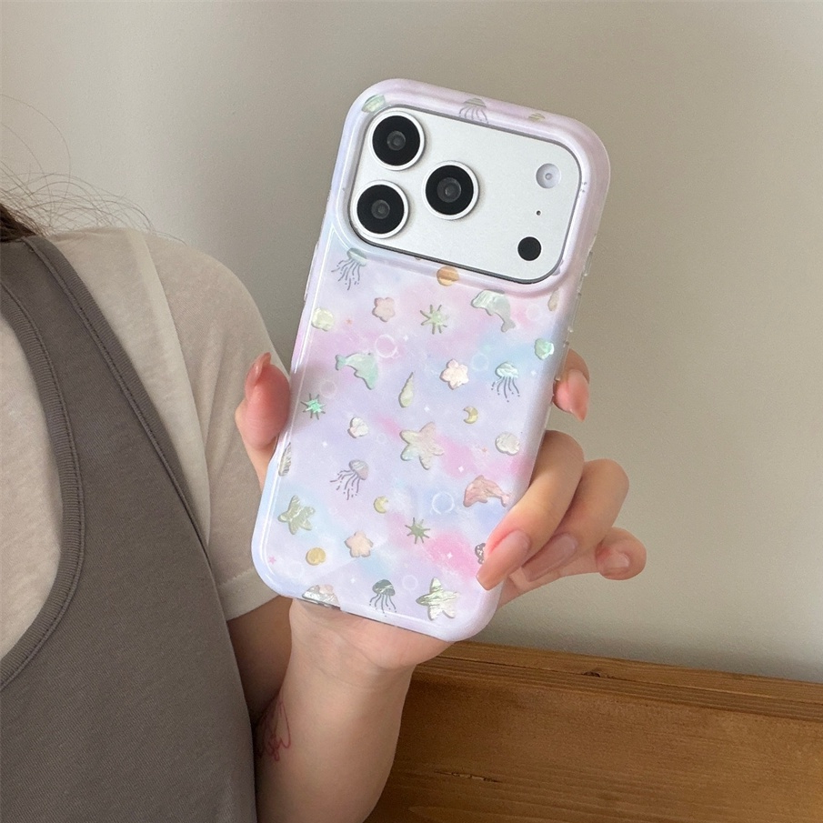 สําหรับIphone Case 18 Pro Max 17 Pro Max 16 Pro Max Dolphin Shellsเคสโทรศัพท์