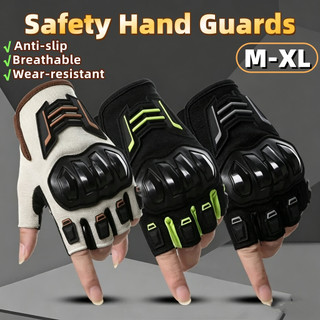【In Stock】Summer Breathable Anti-Slip Motorcycle Gloves Half Finger Wear-Resistant Riding Gloves for Men Women