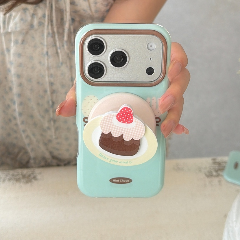สําหรับ iphone Case 17 Pro Max 16 Pro Max 15 Pro Max เคสโทรศัพท์ช็อคโกแลตมิ้นต์