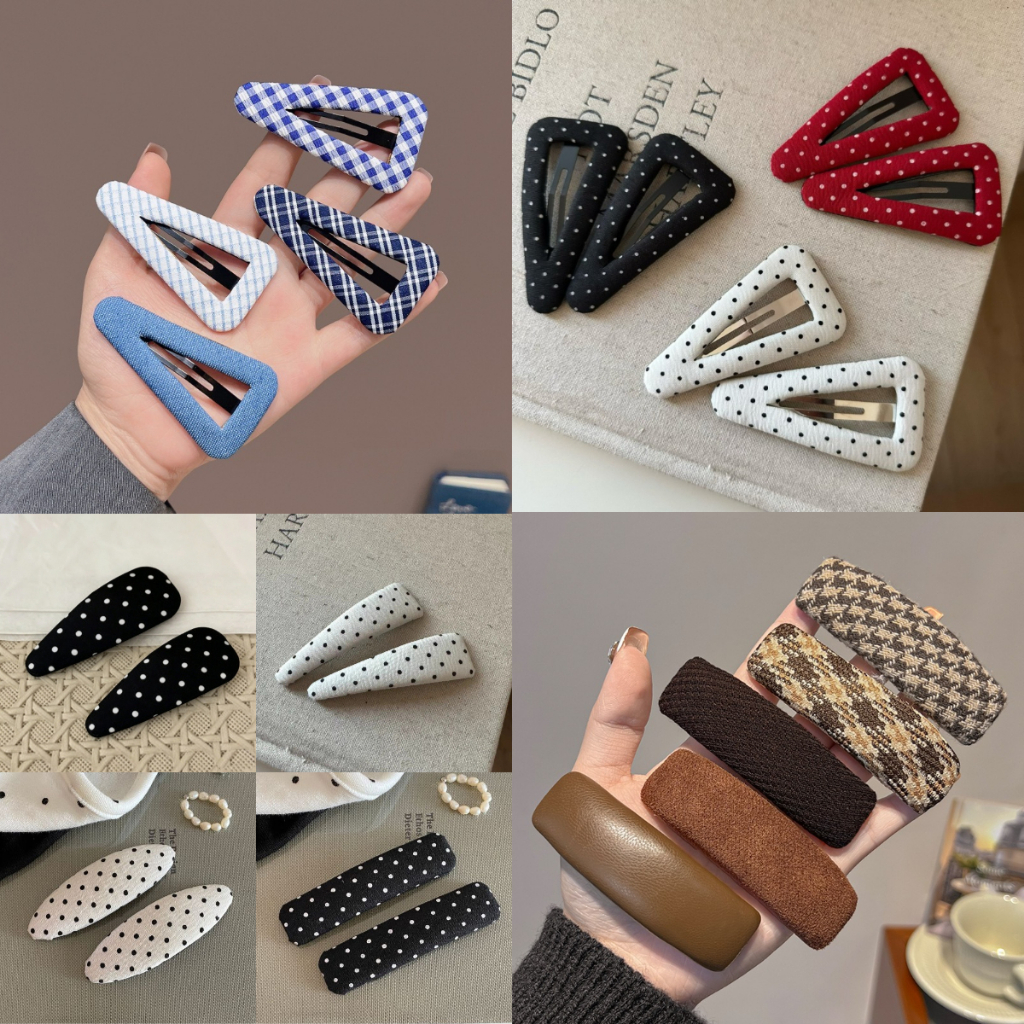 น่ารักลดอายุ bb คลิปลายจุดอารมณ์ Hairpin Retro Merad Bangs Hairpin 2026 All-Match เครื่องประดับผม