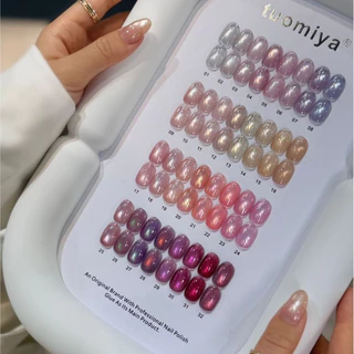TUOMIYA 32 สีผลิตภัณฑ์ใหม่ 6 ประเภทกาวยาทาเล็บ 2 รุ่น Cats Eye ยาทาเล็บกาว 1 รุ่นเรืองแสงสีทึบ 1 รุ่นสีโปร่งใส Manicurist ชุดยอดนิยมคลังสินค้าพร้อมการจัดส่ง