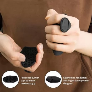 Fingerless Silicone Pull up Grips สําหรับ-แผ่นกริปเปอร์รองมือยกน้ำหนัก | ด้ามจับยิมสําหรับด้ามจับน้ําหนัก | กริปยางกันลื่นแบบสวมนิ้ว
