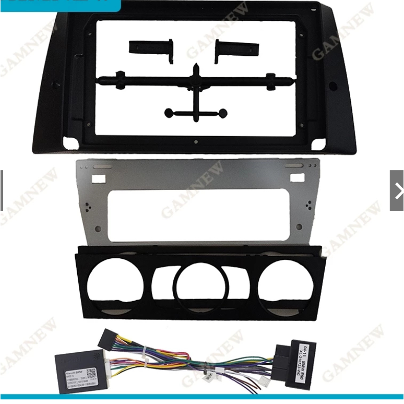 อะแดปเตอร์พังผืดเฟรมรถ 9 นิ้วสําหรับ 2004-2012 BMW 3 (E90-E93) (9INCH) ชุดแผงติดตั้งวิทยุ Android