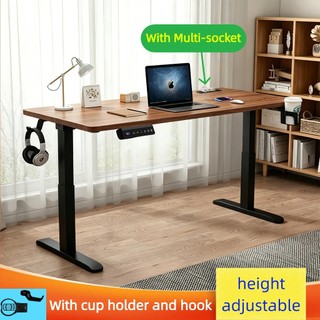 Electric Standing Desk Computer Table Adjustable Table Smart Lifting Office/Gaming Table With Socket