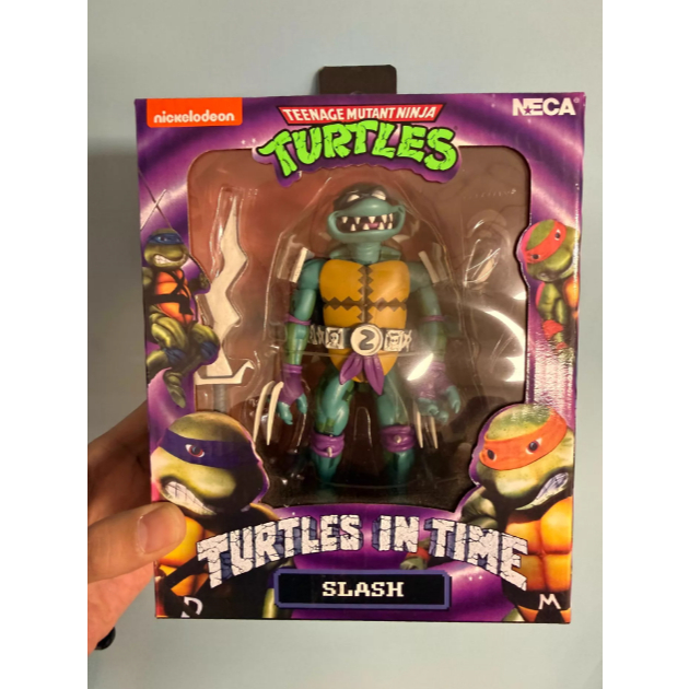 NECA Teenage Mutant Ninja Turtles Rush the Bad Turtle (เวอร์ชั่นเกม FC, Pixel Art) แอ็คชั่นฟิกเกอร์