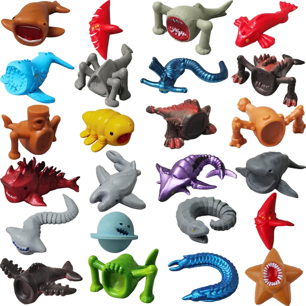 24 ชิ้น Mini Subnautica Bloop Gran Maja ตัวเลข Deep-Sea Monster Ocean สัตว์ยักษ์ตุ๊กตาของเล่นของขวัญ
