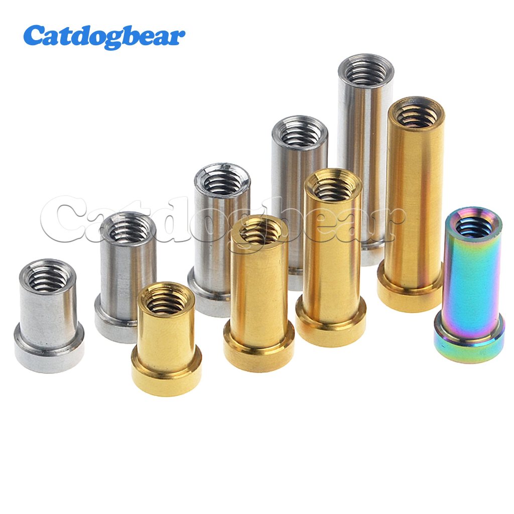 Catdogbear ชุดไทเทเนียมถั่ว M6x13/15/17/23/25/31.5/33/35 มม.เหมาะสําหรับ M6 สลักเกลียว