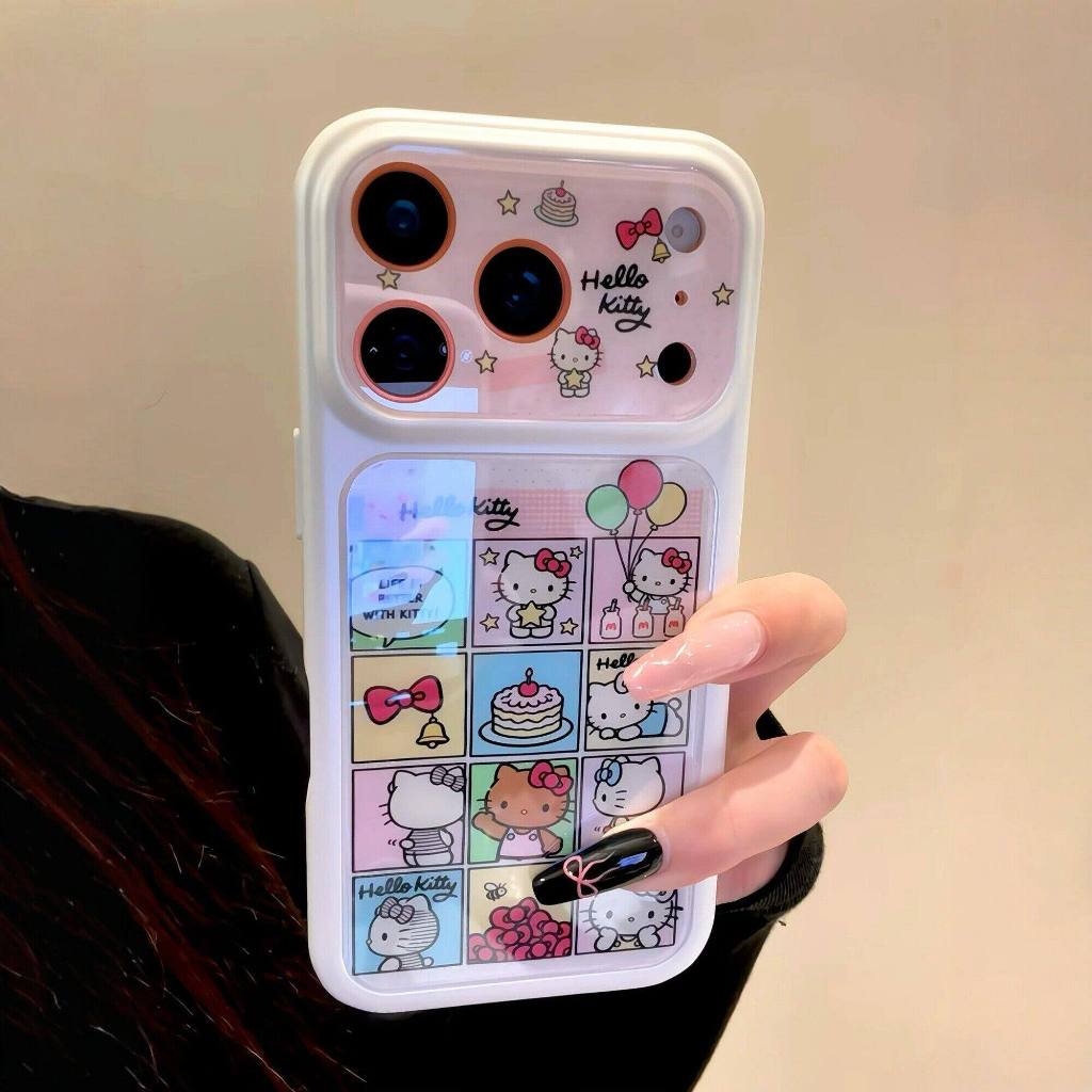 ทันทีเปลี่ยน 17 เคสโทรศัพท์ Hello Kitty เลนส์กันกระแทกเคสรวมทุกอย่างเหมาะสําหรับ iPhone 17 promax 16 promax 15 promax 11 12 13 17 14plus 15plus 16e 16plus 15pro 17air