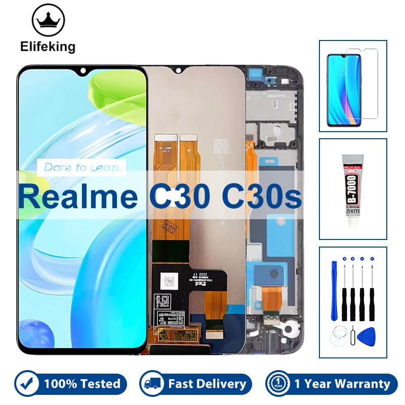 6.5 "LCD สําหรับ OPPO Realme C30 RMX3581 RMX3623 C30S RMX3690 จอแสดงผล Touch Screen Assembly พร้อมกร
