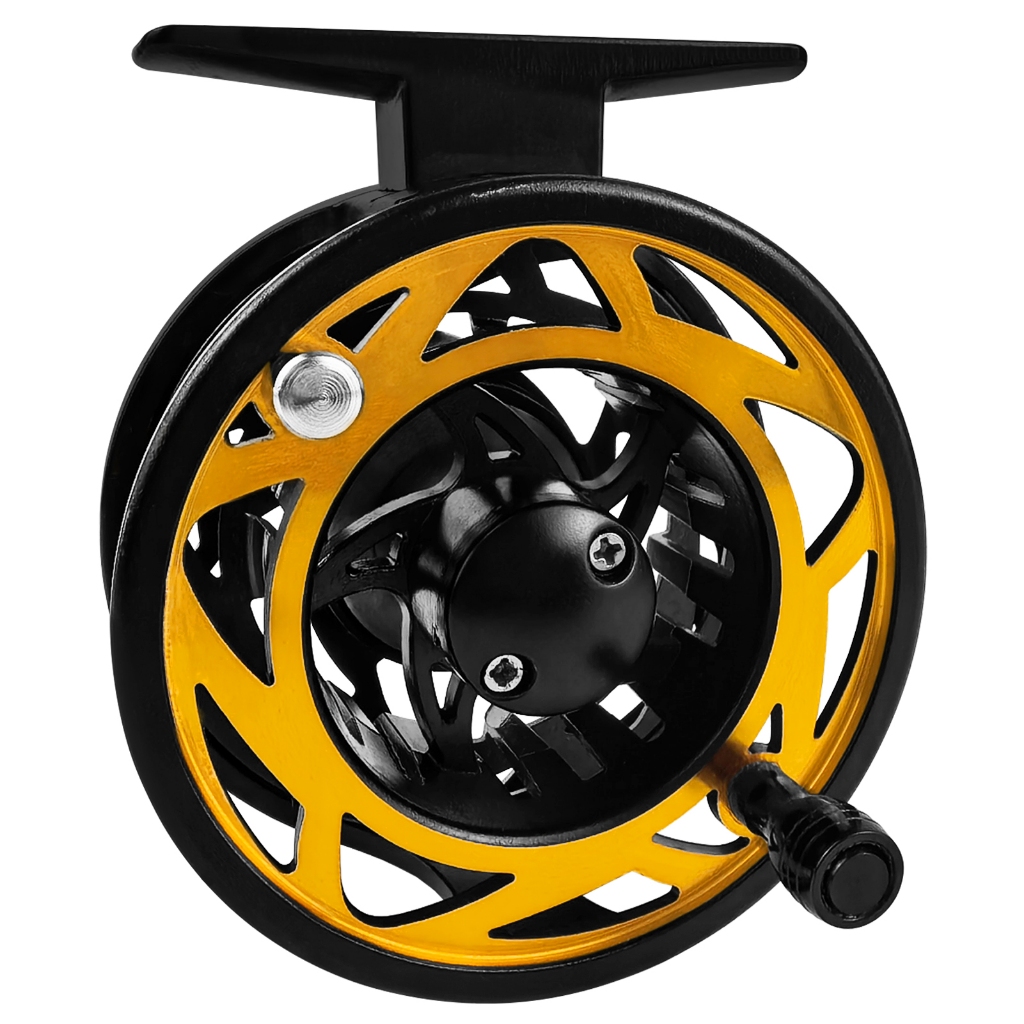 ฟรี FISHER Fly Fishing Reel,3/4 5/6 WT อลูมิเนียม Fly ล้อ,2 + 1BB ปลาคาร์พตกปลา Double-สีโลหะ Spool 