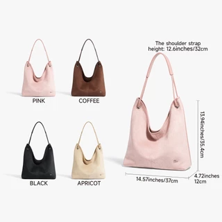 MOSSDOOM Daela Bag กระเป๋าถือผู้หญิง กระเป๋าสะพายไหล่ สไตล์เกาหลี ขนาดใหญ่ จุของได้เยอะ