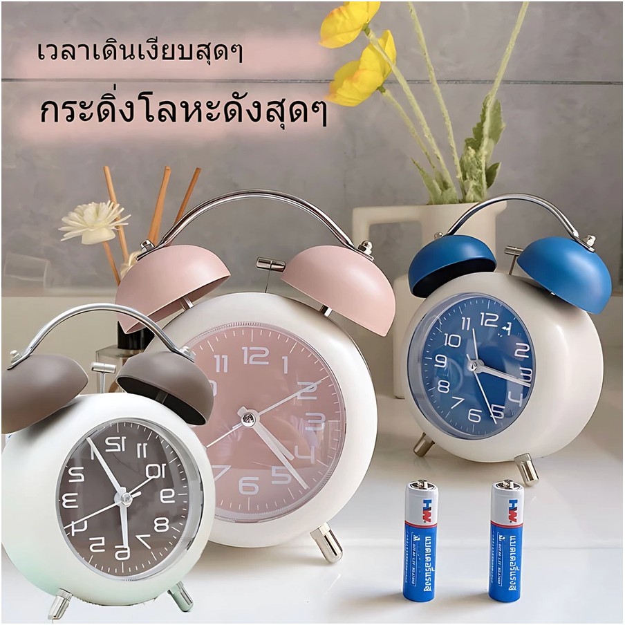 【Fizzbuzz】กระดิ่งหมายเลขนาฬิกาปลุกบ้านน่ารักย้อนยุคแบบพกพาควอตซ์อิเล็กทรอนิกส์มินิตกแต่งตารางรอบทนทานดิจิตอล Adapdesk Double