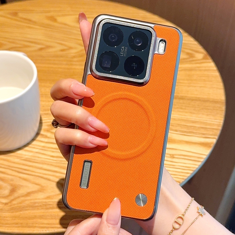 สําหรับ Xiaomi 14 15s 15 Pro mi 15 Pro กรณีหนังหรูหราป้องกันปกหลังสําหรับ Xiaomi 14 15 แม่เหล็กชาร์จ