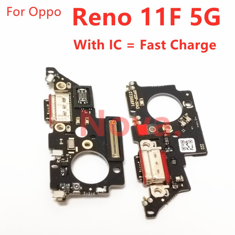 Oppo Reno11 F 5G Reno 11F พอร์ตชาร์จ USB พร้อมขั้วต่อ IC Flex Cable Dock Part
