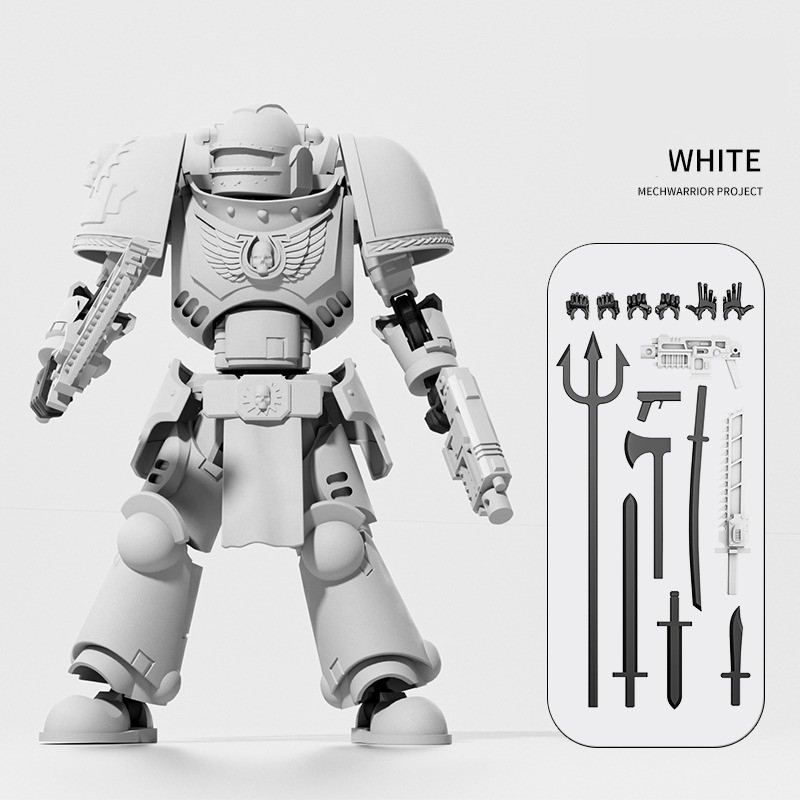 40K Warhammer 40000 หุ่นยนต์ 3D การพิมพ์ของเล่น Lucky 13 Action Figure Dummy ประกอบของเล่นรุ่น