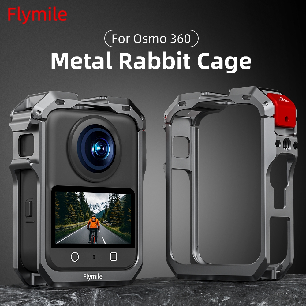 เหมาะสําหรับ ดีเจ ออสโม 360 กล้องแอคชั่นพาโนรามามัลติฟังก์ชั่นขยายป้องกันกรงกระต่ายกรอบโลหะ