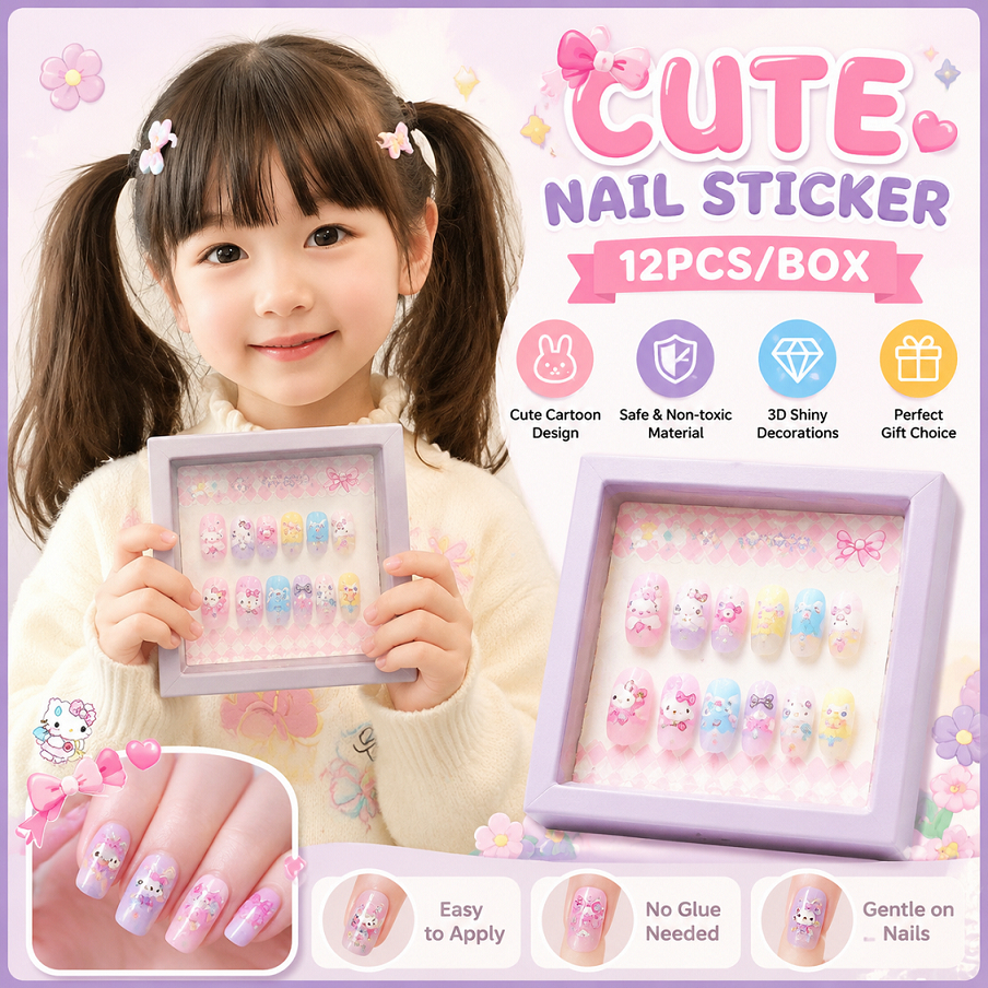 สติ๊กเกอร์ติดเล็บเด็ก My Little Pony สาวน้อยสติ๊กเกอร์แต่งเล็บที่ถอดออกได้ของขวัญวันเกิด