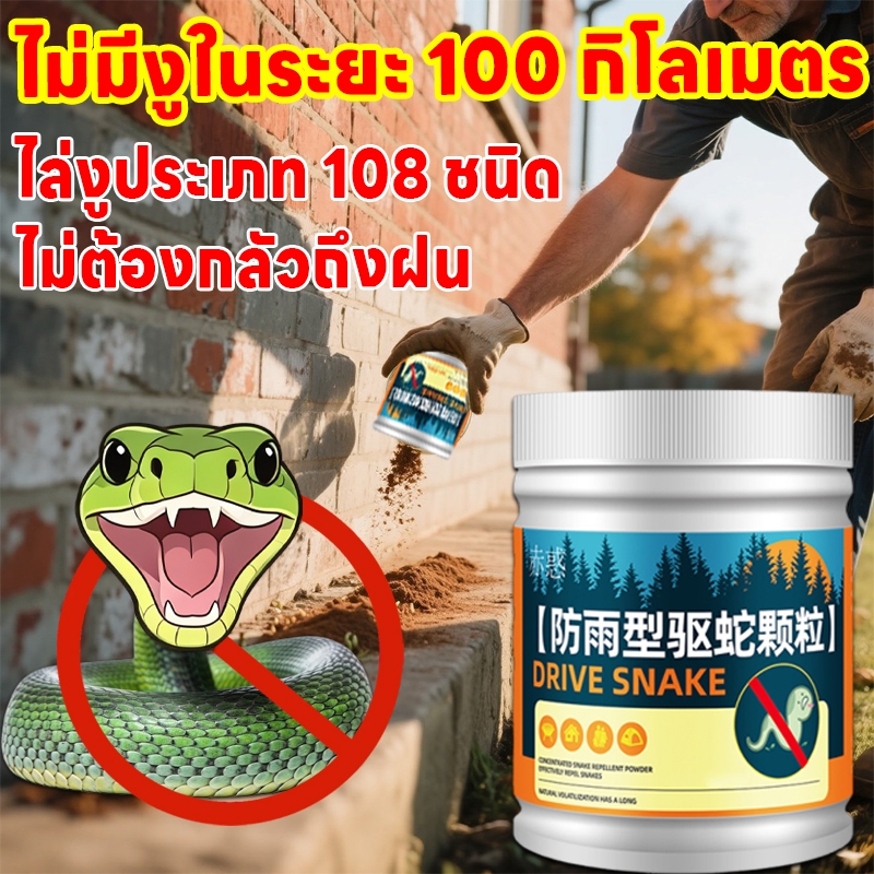 🐍โรยครั้งเดียว งูไม่กล้าเข้าใกล้🐍ผงไล่งู ผงกำจัดแมลง อนุภาคไล่งู ผงกำมะถันไล่งู ติดทนนาน 180 วัน วันยาวนาน