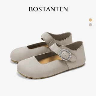 BOSTANTEN รองเท้ามารีย์ผู้หญิง พื้นหนานุ่มแบบพุดดิ้ง กันลื่น ทนทาน สไตล์มินิมอล แฟชั่น ใส่สบาย ระบายอากาศ Tokio Shoes