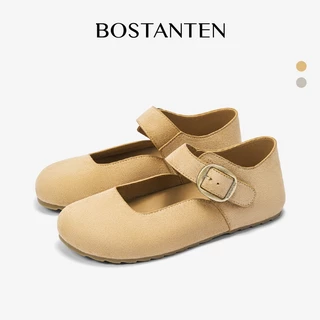 BOSTANTEN รองเท้ามารีย์ผู้หญิง พื้นหนานุ่มแบบพุดดิ้ง กันลื่น ทนทาน สไตล์มินิมอล แฟชั่น ใส่สบาย ระบายอากาศ Tokio Shoes