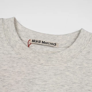 MARDI MERCREDI 26SS TSHIRT เสื้อยืดแขนสั้นคอกลมเกาหลี ลายพิมพ์ดอกเดซี่ รุ่นพิเศษ DOSAN รุ่นคู่ lovers ของแท้ 100% พร้อมส่ง