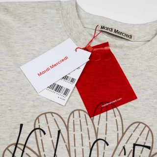 MARDI MERCREDI 26SS TSHIRT เสื้อยืดแขนสั้นคอกลมเกาหลี ลายพิมพ์ดอกเดซี่ รุ่นพิเศษ DOSAN รุ่นคู่ lovers ของแท้ 100% พร้อมส่ง