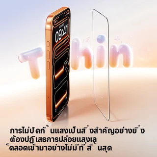 【AR ใสเต็มแผ่น】SmartDevil Little Magic กล่องกระจกนิรภัยสําหรับ iPhone 17 Pro Max/16 ProMax/15 Pro/13/14/12 เต็มหน้าจอปกคลุมกับ Peep Super Clear ลายนิ้วมือ