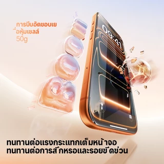 【AR ใสเต็มแผ่น】SmartDevil Little Magic กล่องกระจกนิรภัยสําหรับ iPhone 17 Pro Max/16 ProMax/15 Pro/13/14/12 เต็มหน้าจอปกคลุมกับ Peep Super Clear ลายนิ้วมือ