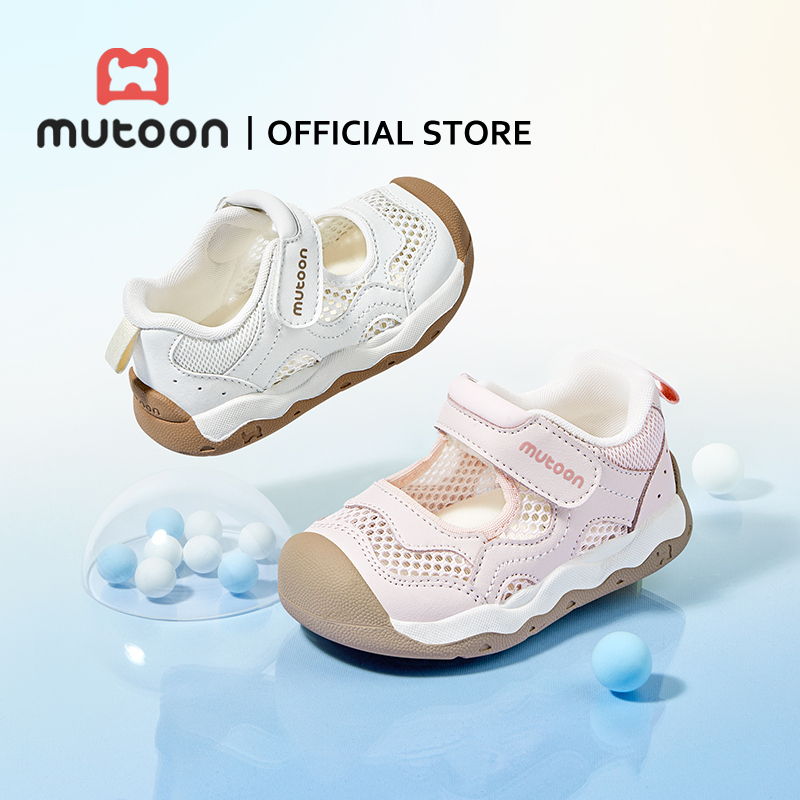 【Mutoon】 รองเท้าเด็ก รองเท้าสำหรับเด็กหัดเดิน ผ้าตาข่ายระบายอากาศ เบาะนุ่ม สวมใส่สบาย ป้องกันเท้า