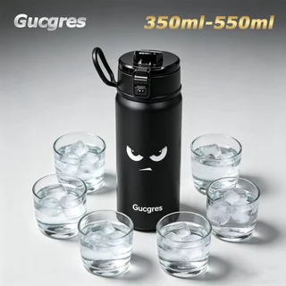GUCGRES (350ml/550ml) แก้วสุญญากาศสแตนเลส เก็บร้อน-เก็บเย็น แก้วพกพา รุ่นลิมิเต็ด Angel Eyes (สายตานางฟ้า)