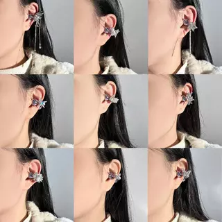 2 ชิ้น Rhinestone Decor สําหรับคลิปบนหูฟังเปิดหูตกแต่ง Zirconia หูฟังอุปกรณ์เสริมถอด DIY หูฟังตกแต่