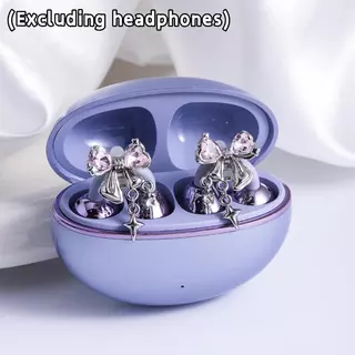 2 ชิ้น Rhinestone Decor สําหรับคลิปบนหูฟังเปิดหูตกแต่ง Zirconia หูฟังอุปกรณ์เสริมถอด DIY หูฟังตกแต่