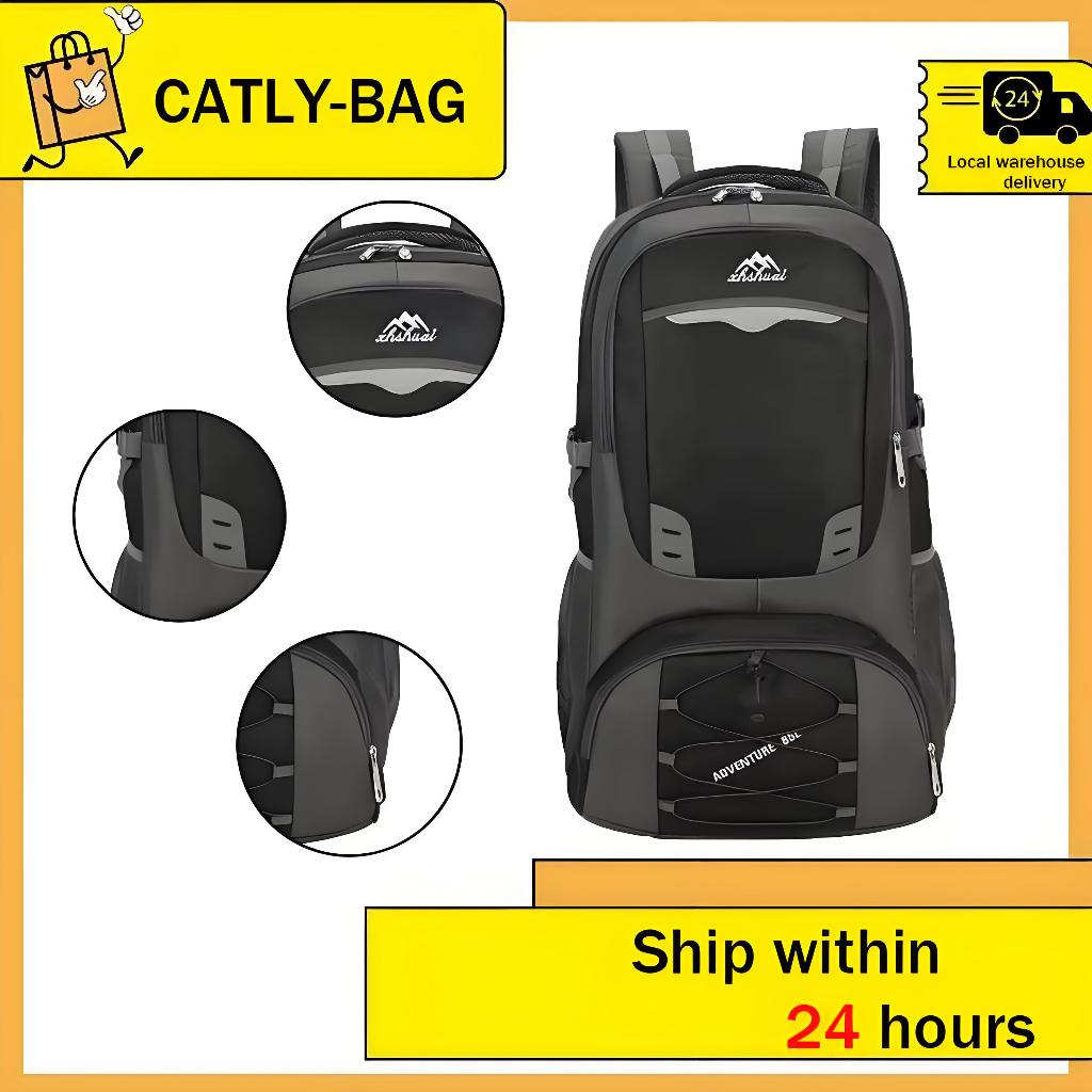 Traveler Backpack 40L / 60L / 85L / กระเป๋าเป้สะพายหลัง กระเป๋าเดินทางWaterproof Outdoor Backpack Ru