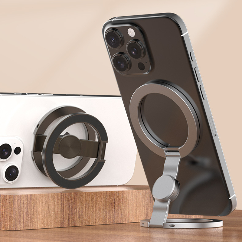 Dual Ring Magnetic Phone Ring Holder Fidget Spinner Desktop Stand