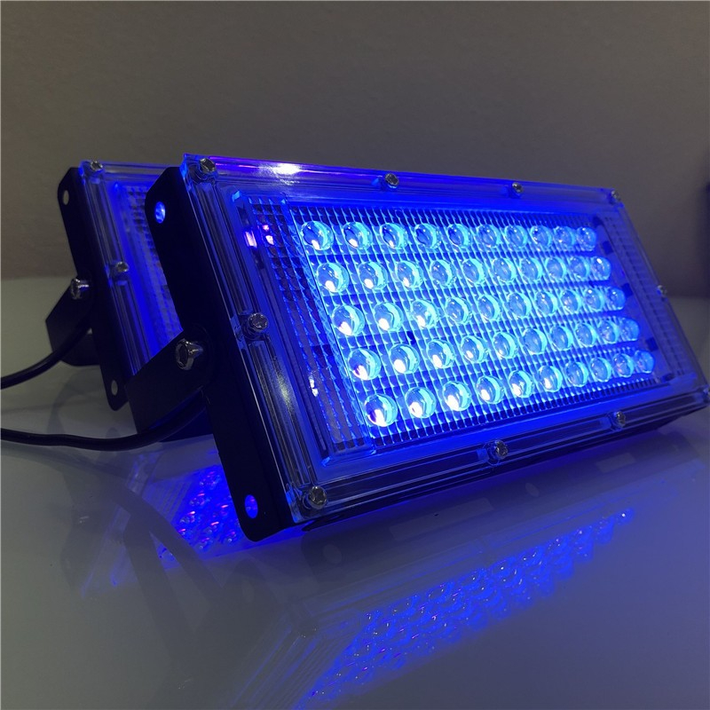 ไฟตู้ปลาLED UV 50W คลื่นแสง395nm สำหรับตู้ปลา ตู้ทะเล ปะการัง