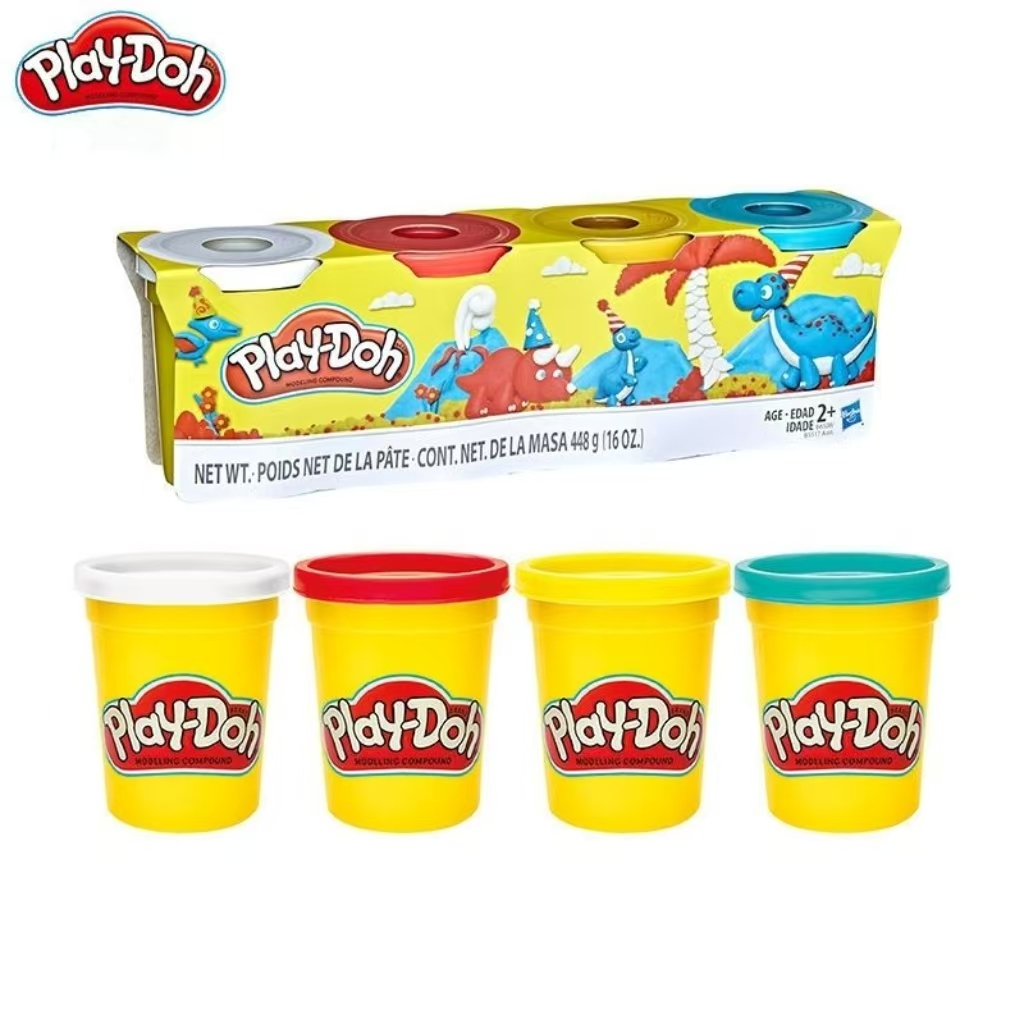 [Ready Stock, 100% Authentic]Play-Doh 4-Pack Modelling Compound Color Mud Toy For Kids Festival Gift