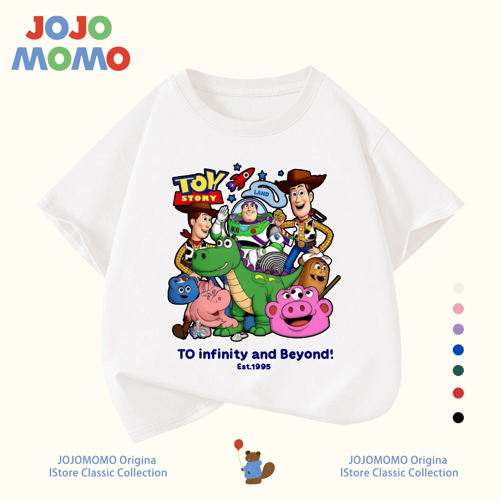 【ส่งในวันเดียวกัน】เสื้อยืดเด็ก สีขาว ลายของเล่น (Toy)