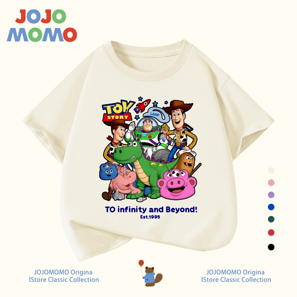 【ส่งในวันเดียวกัน】เสื้อยืดเด็ก สีขาว ลายของเล่น (Toy) รูปที่ 2