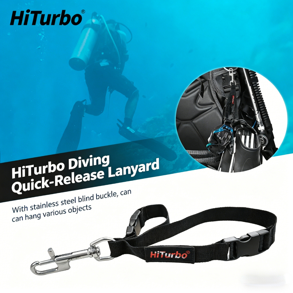 เชือกเส้นเล็กที่วางจําหน่ายอย่างรวดเร็วของ HiTurbo Diving – เก็บเกียร์ของคุณที่ปลอดภัย แฮนด์ฟรี