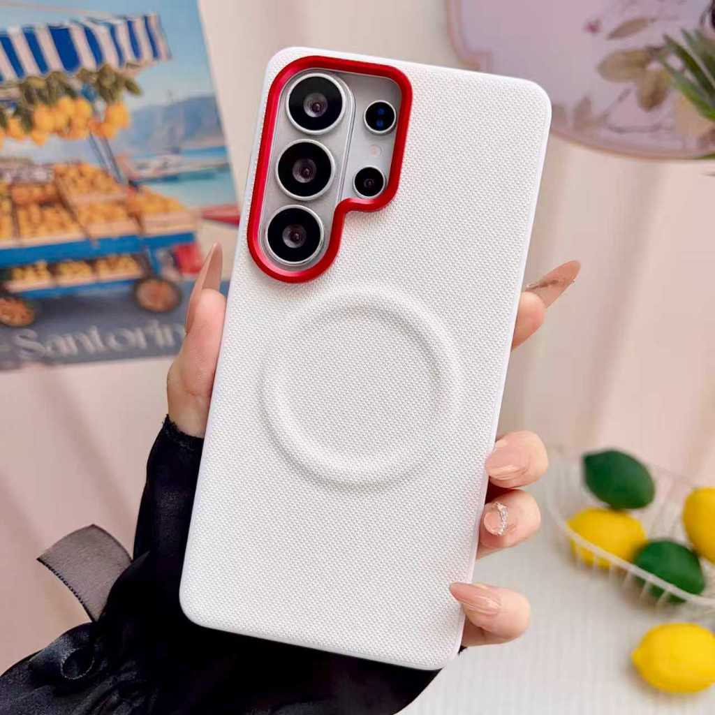 Sunyi สําหรับ Samsung Galaxy S26 S25 Ultra Plus Edge TPU เคสโทรศัพท์แม่เหล็กแฟชั่น Minimalist Design กันกระแทกสกปรกทน