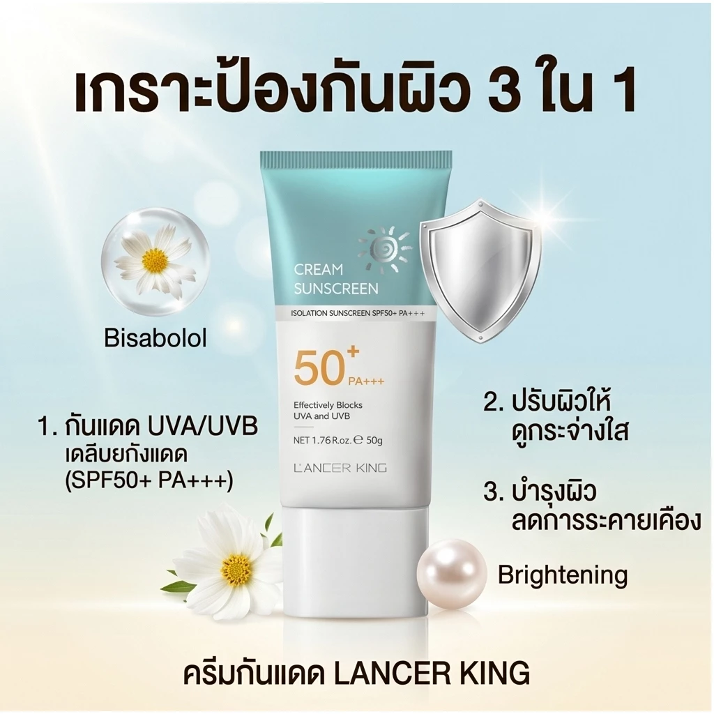 [ซื้อ 1 แถม 1] กันแดดแบบแท่ง SPF50+ PA+++ ทาทับเมคอัพได้ ไม่วอก กันน้ำ พกพาง่าย ใช้ได้ทั้งหน้าและตัว กันแดดที่เป็นมิตรต่อการเดินทางสําหรับใบหน้าและร่างกาย thumbnail 4